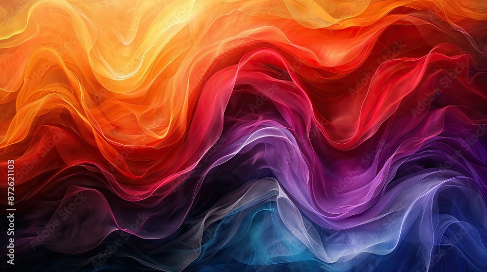 Dynamic waves of vibrant abstract colors Dynamic waves of vibrant abstract colors