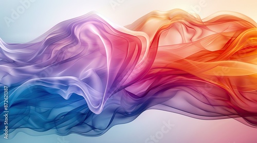 Dynamic waves of vibrant abstract colors