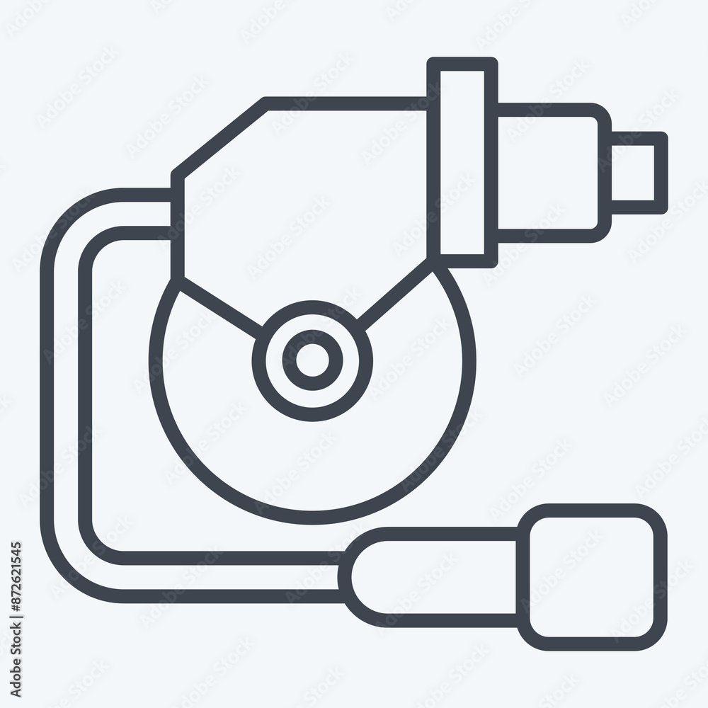 Icon Wiper Motor. related to Car Maintenance symbol. line style. simple illustration Icon Wiper Motor. related to Car Maintenance symbol. line style. simple illustration