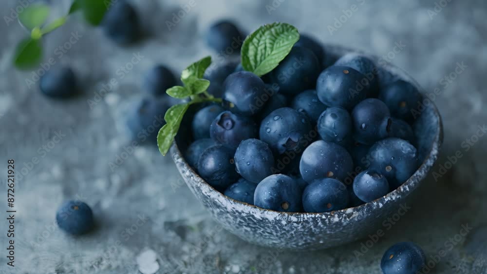 A bowl of sorbet made with foraged huckleberries small but mighty with their slightly tart and flavorful taste. A bowl of sorbet made with foraged huckleberries small but mighty with their slightly tart and flavorful taste.