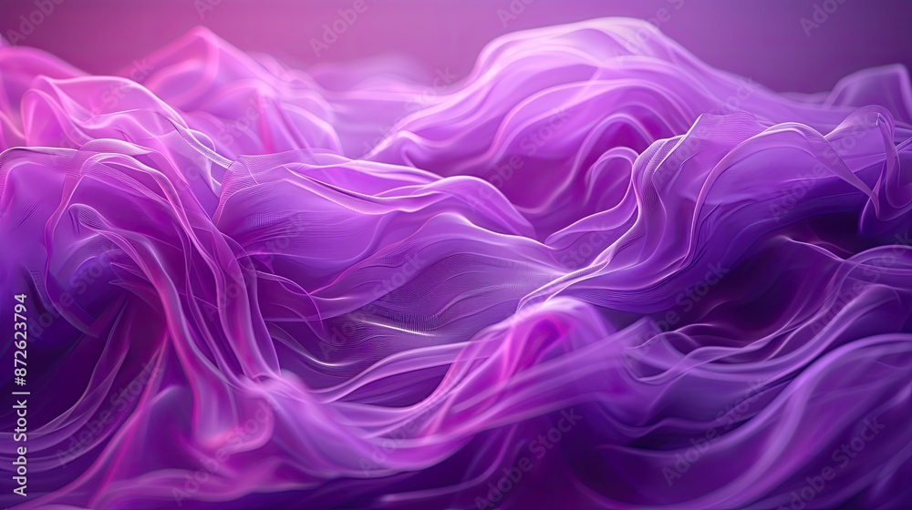 Flowing purple waves creating a luxurious and dynamic abstract background Flowing purple waves creating a luxurious and dynamic abstract background