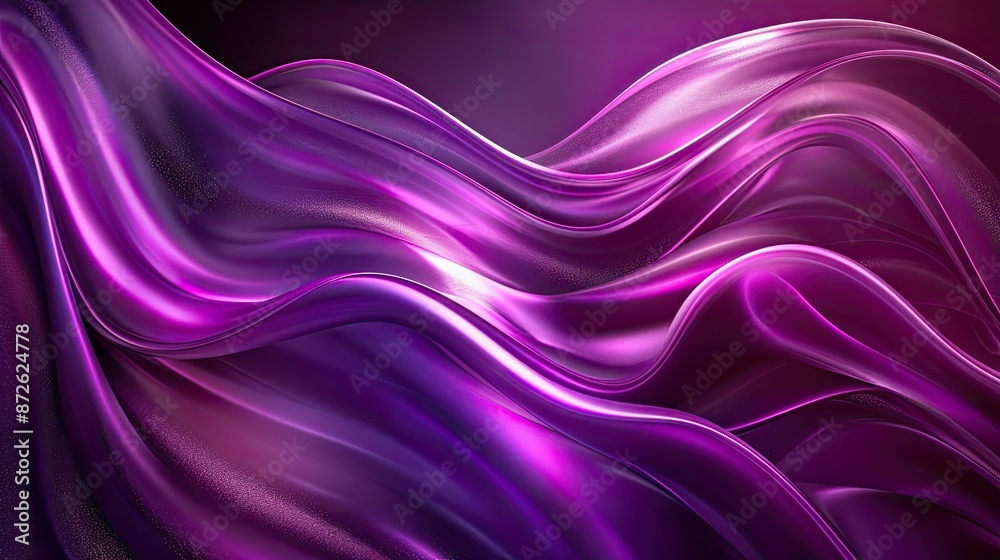 Flowing purple waves creating a luxurious and dynamic abstract background Flowing purple waves creating a luxurious and dynamic abstract background