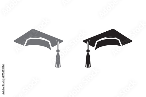 Graduation Hat silhouette Vector Illustration art