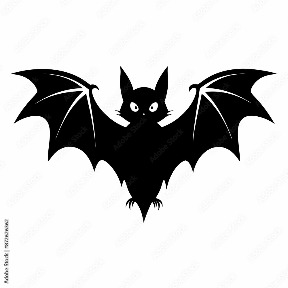 Halloween bat vector black silhouette Halloween bat vector black silhouette
