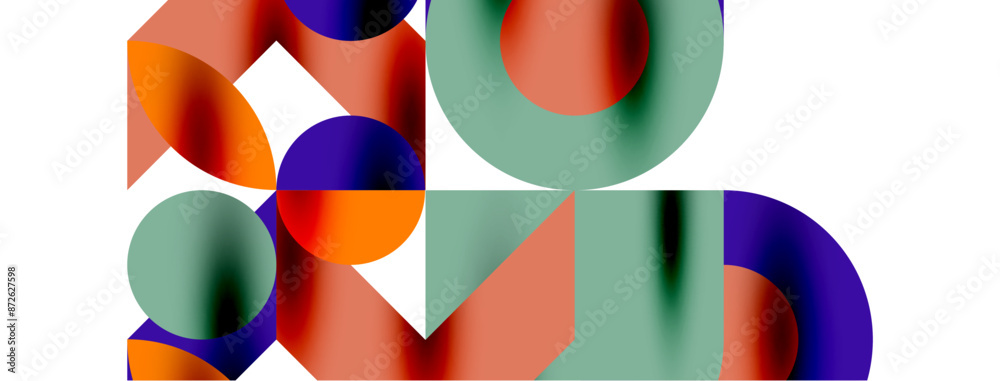 Circle pattern, round elements with lines and arrows composition for wallpaper, banner, background or landing Circle pattern, round elements with lines and arrows composition for wallpaper, banner, background or landing