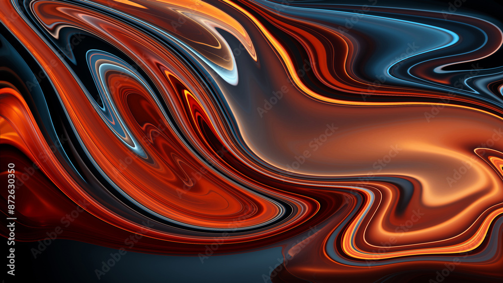 4K Texture of abstract fluid art. background made of abstract paint