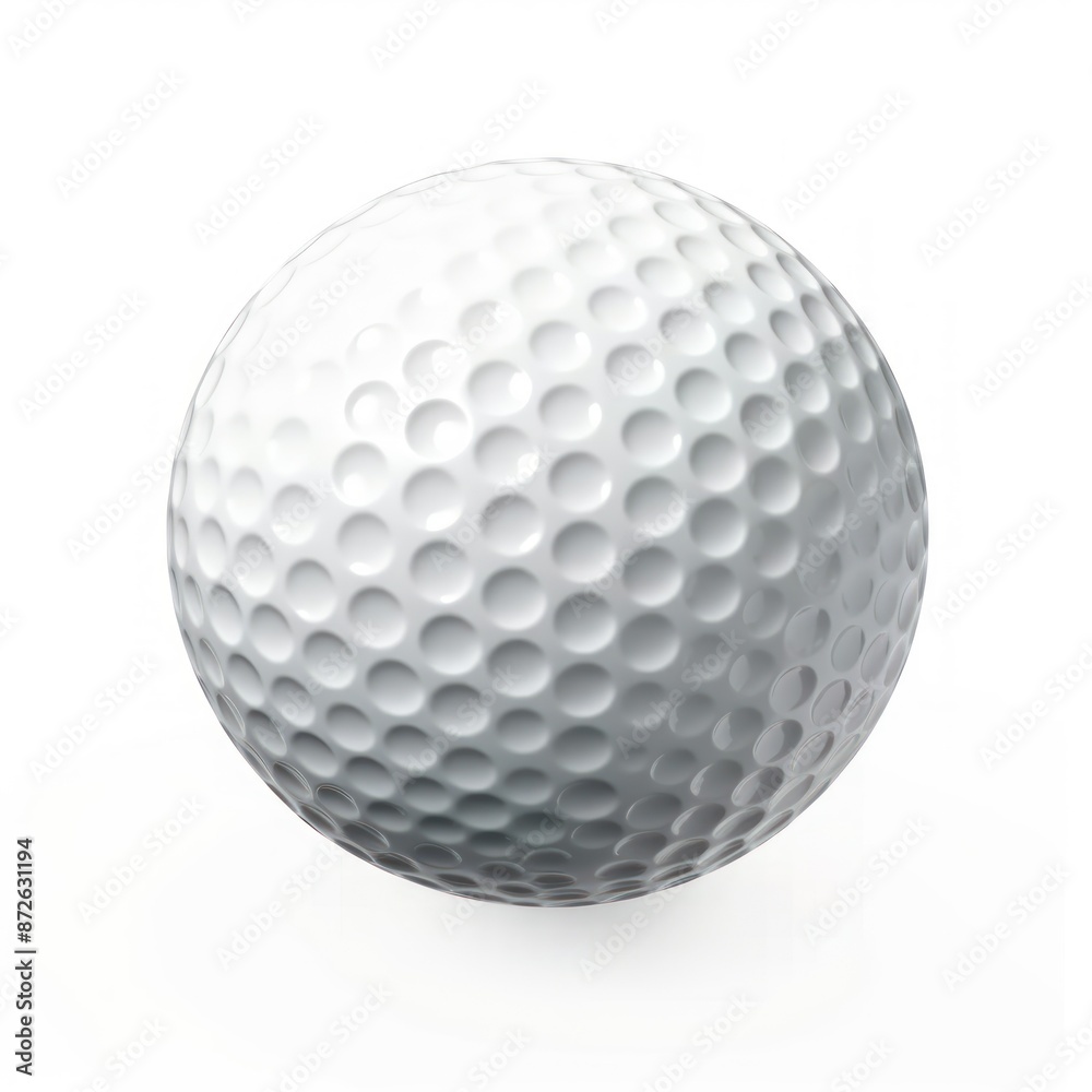 Close-up of Golf Ball on White Background Close-up of Golf Ball on White Background