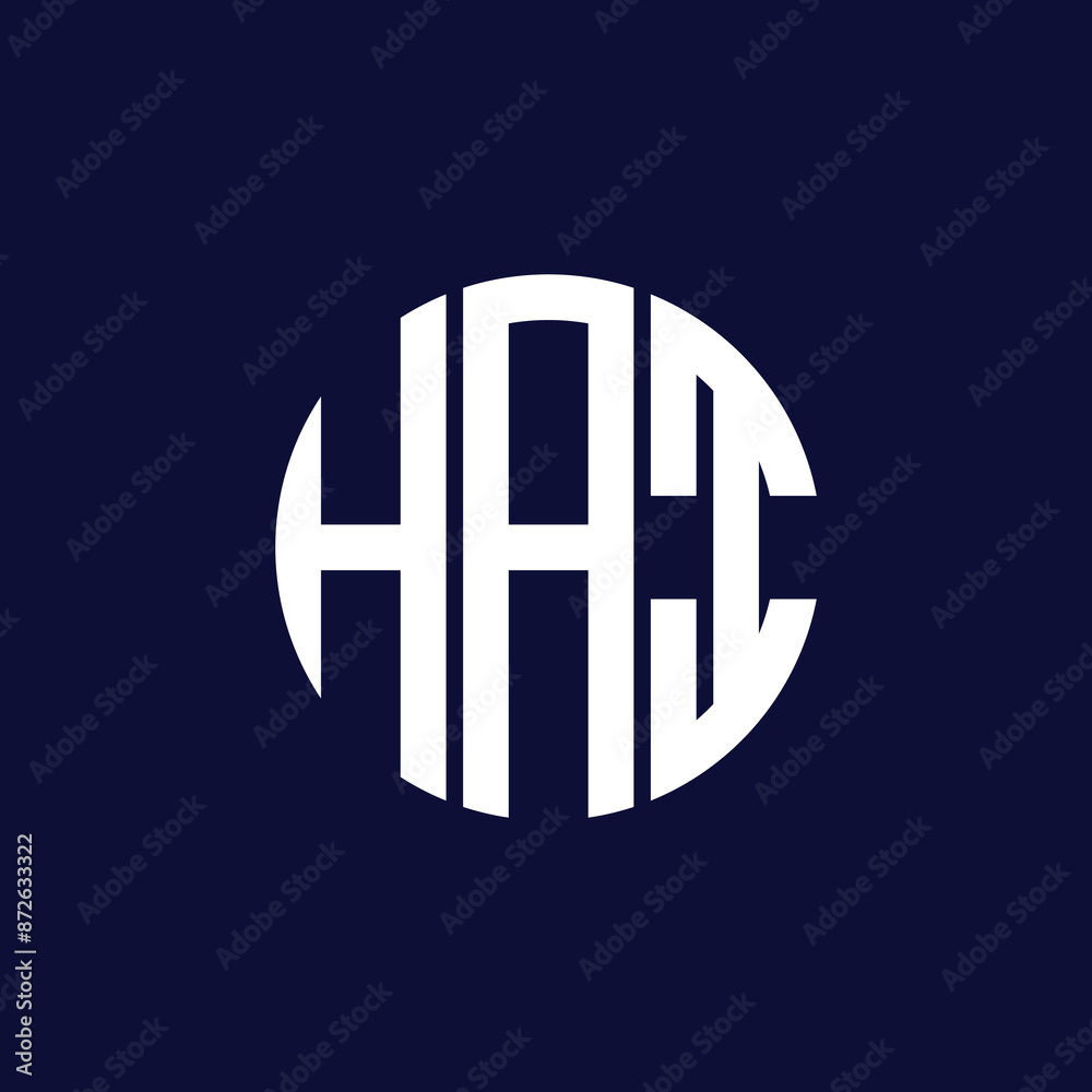 Obraz premium hai circle logo design