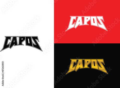 CAPOS design, typography design, text style. urban CAPOS, streetwear typo design, CAPOS brand logo, urban vibe design, dope design, clothing brand logo, logo design, capos, mafia, 