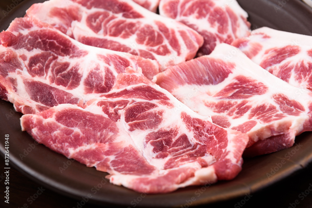 Korean restaurant with grilled pork and beef Korean restaurant with grilled pork and beef