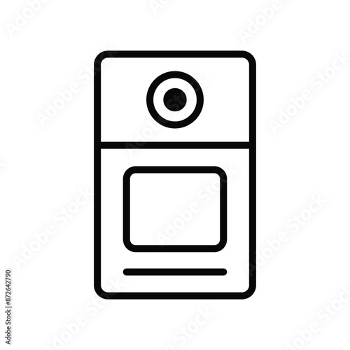 doorbell icon vector design template simple and clean