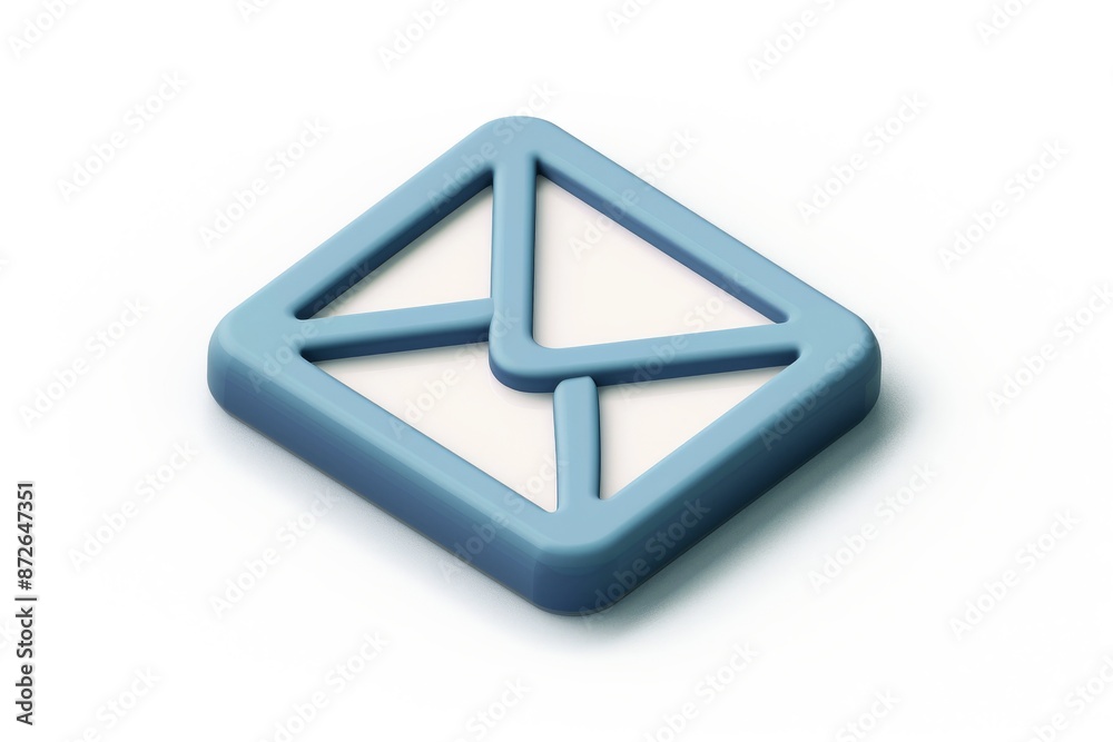 Email icon for contact, communication, and messages, 3D rendering Email icon for contact, communication, and messages, 3D rendering