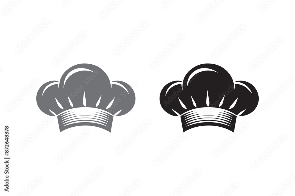 Fototapeta premium Chef Hat Icon silhouette Vector Illustration art