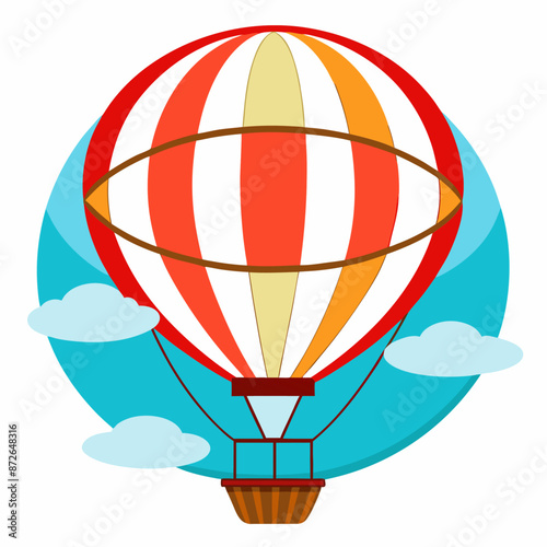 aerostat clipart cartoon Illustration drawing