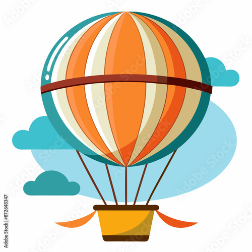 aerostat clipart cartoon Illustration drawing