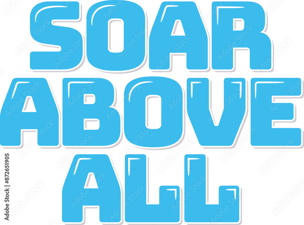 Inspirational quote emphasizing the excellence and freedom of soaring high Inspirational quote emphasizing the excellence and freedom of soaring high