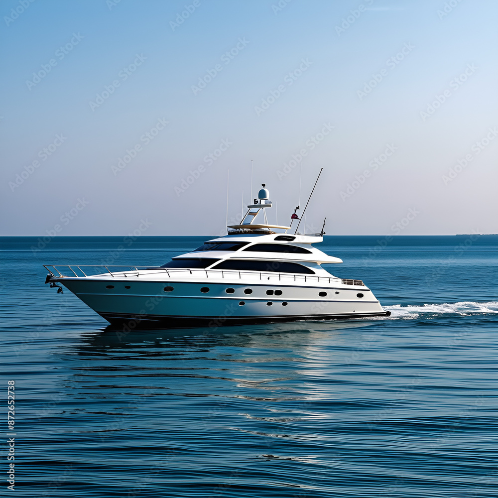 Fototapeta premium 바다 위에 떠 있는 배