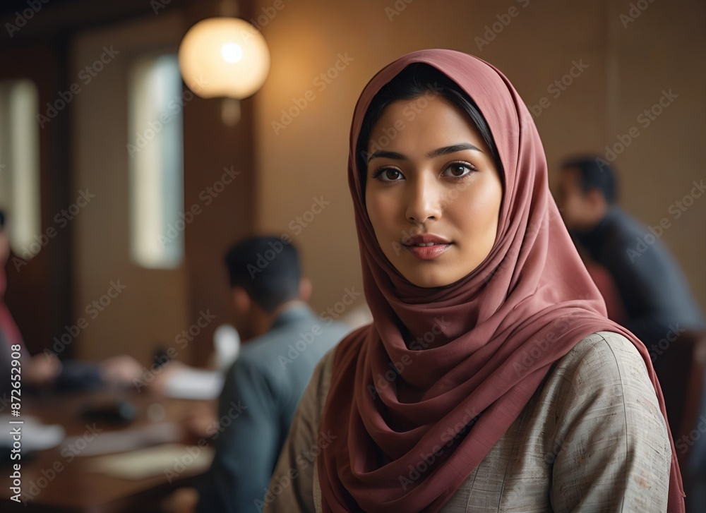 Professional Woman in Formal Environment Professional Woman in Formal Environment