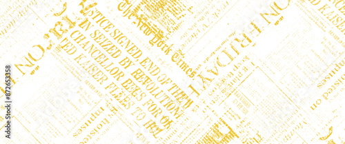 Vector old newspaper paper grunge vintage old aged texture with fragments of newspaper text background.	