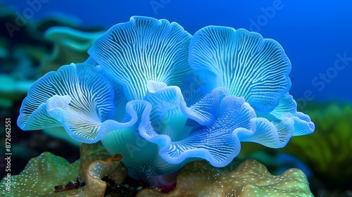 Fototapeta Naklejka Na Ścianę i Meble -  blue coral reef in the sea