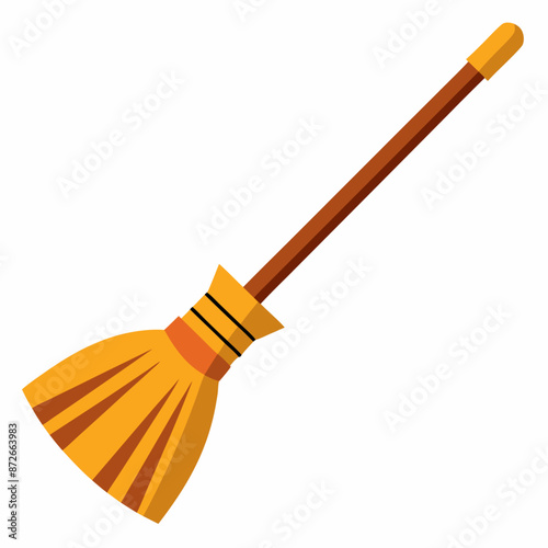 broom clipart cartoon Illustration drawing