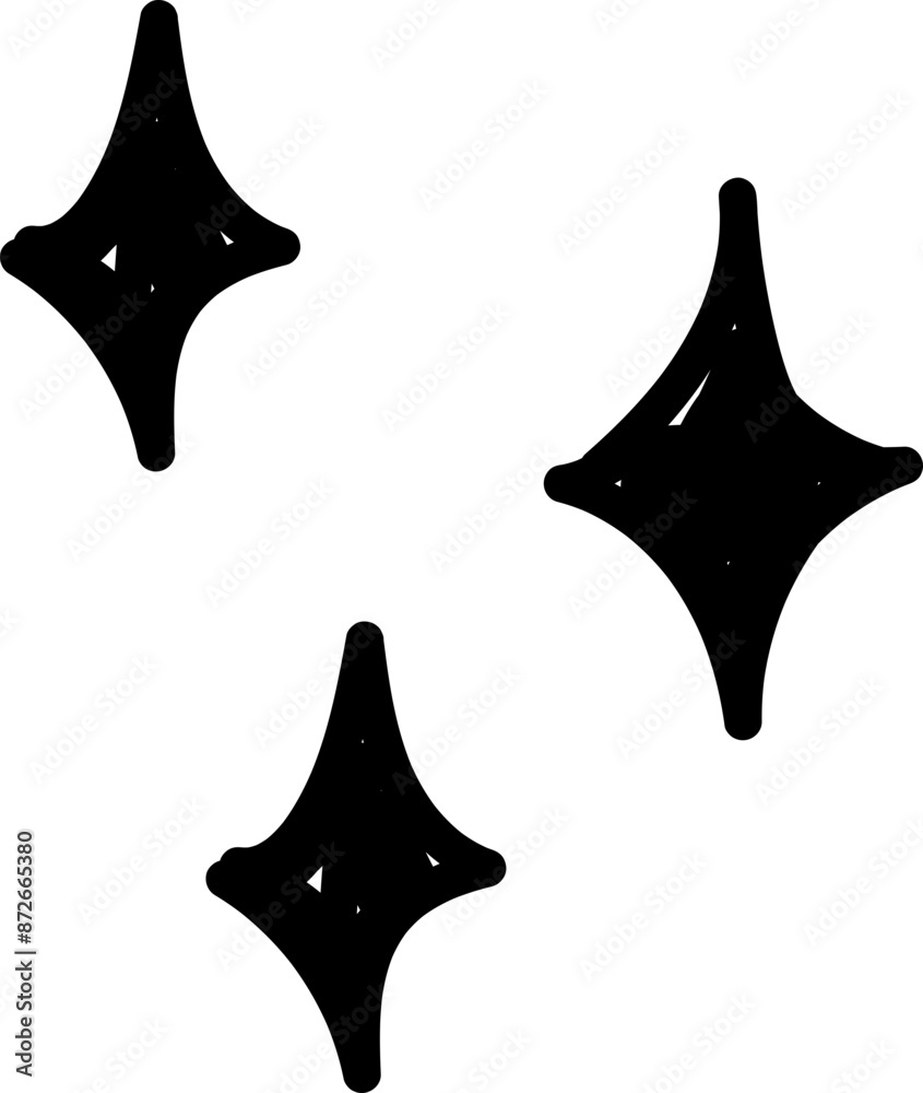 Fototapeta premium Hand Drawn Star