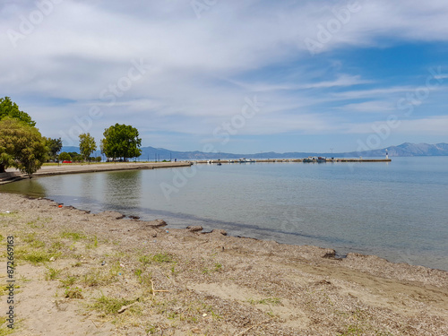 Wallpaper Mural Livanates marina in Greece. Small harbor Torontodigital.ca