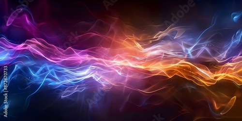 Plasma Energy Explosion in Cosmic Waves A Display of Power and Beauty in Sci-Fi. Concept Sci-Fi Art, Particle Collisions, Magical Power, Energy Waves, Cosmic Explosion © Ян Заболотний
