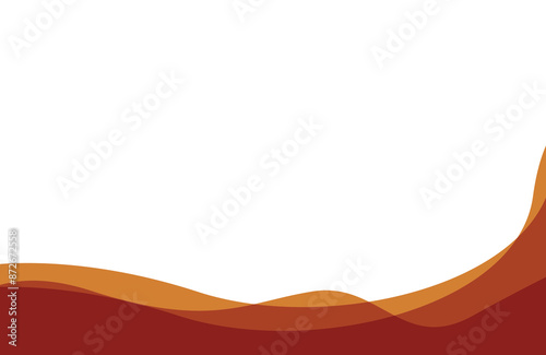 illustration of a abstract orange wave background © MuhammadBahrudin