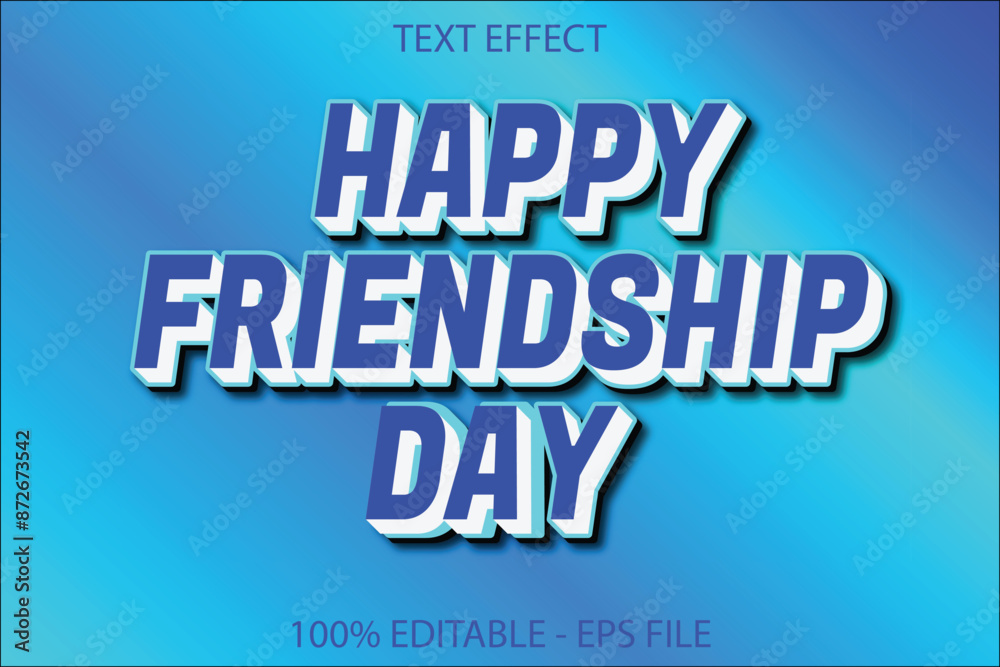 Happy friendship day 3d text effect and vactor illustration. Happy friendship day 3d text effect and vactor illustration.