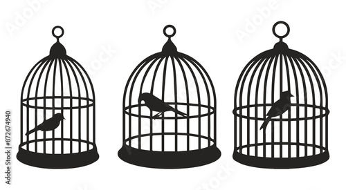 Bird Cage Silhouette