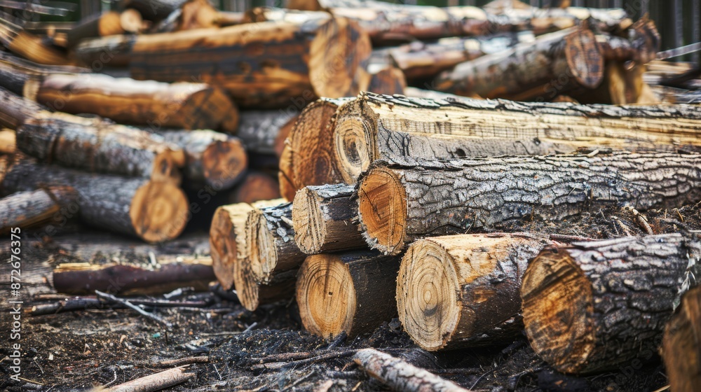 The lumber industry with its striking image of a pile of pine logs, showcasing the raw beauty and rugged nature of pine logs. The lumber industry with its striking image of a pile of pine logs, showcasing the raw beauty and rugged nature of pine logs.