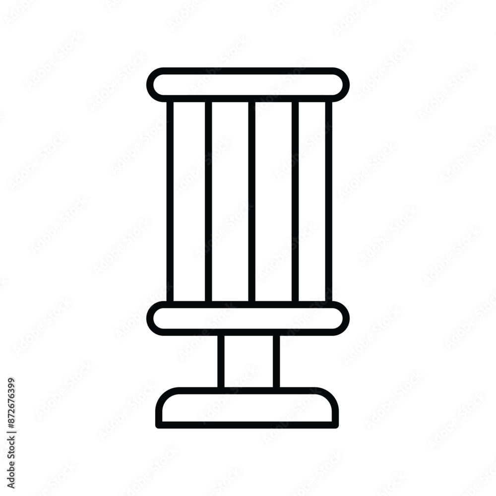 infared lamp icon with white background vector stock illustration infared lamp icon with white background vector stock illustration