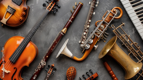 Eclectic Collection of Musical Instruments and Equipment