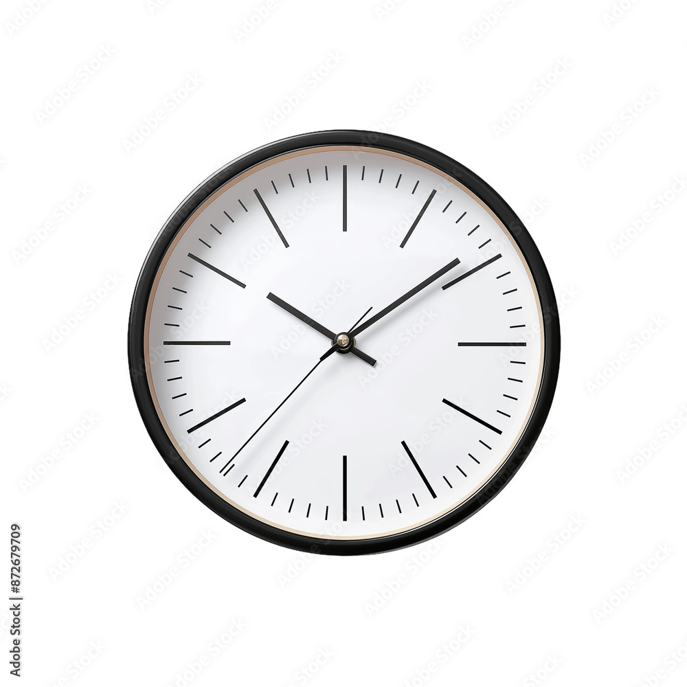 Simple Black and White Wall Clock Simple Black and White Wall Clock