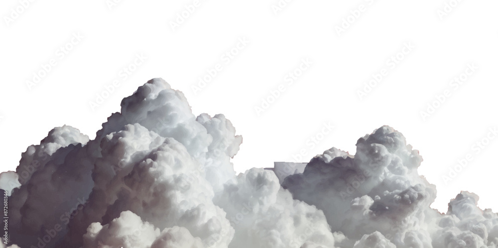 Vector soft clean fluffy clouds shapes cutout clean cumulus cloudscape cut out specials fog on transparent background. Vector soft clean fluffy clouds shapes cutout clean cumulus cloudscape cut out specials fog on transparent background.