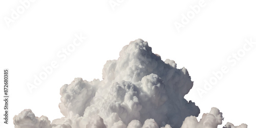 Vector realistic white soft cutout clean cumulus cloudscape cut out specials fog on transparent background.