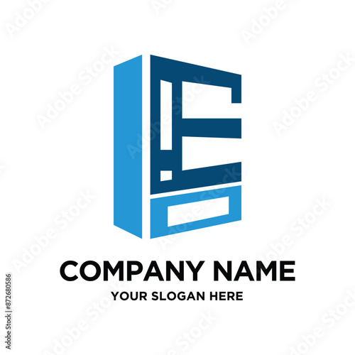 Letter E Cupboard Logo Design