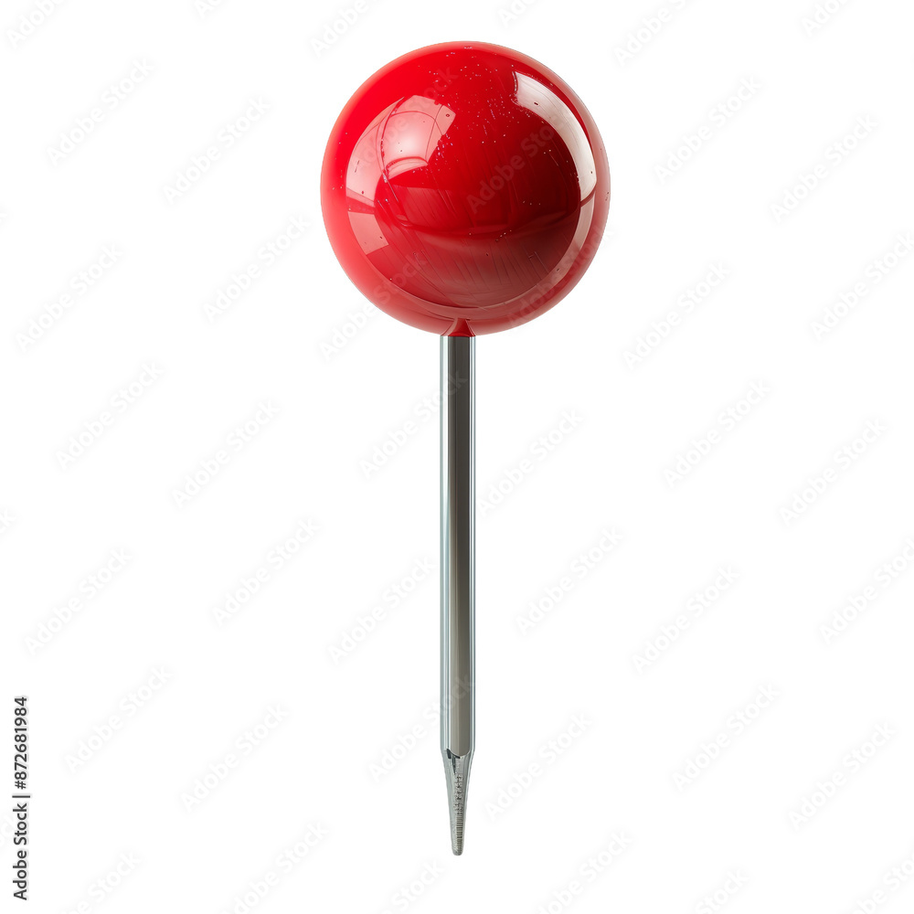 Red Pushpin on transparent Background Red Pushpin on transparent Background