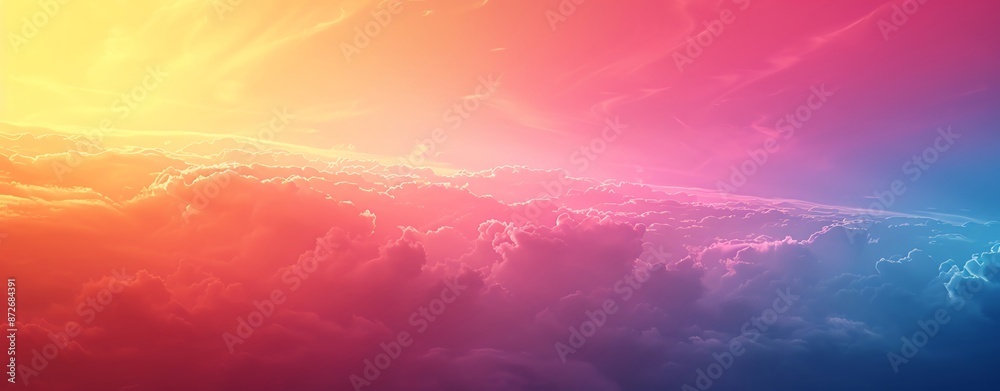 Fototapeta premium Gradient background with smooth transitions and significant white space