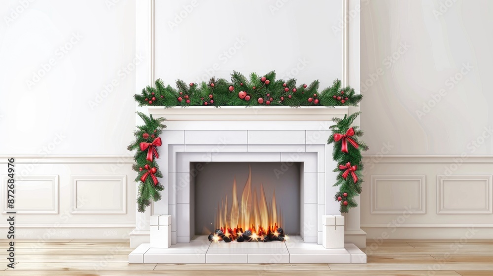 fireplace with christmas decorations fireplace with christmas decorations