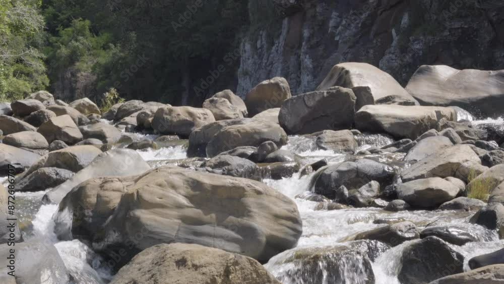 Rocky Stream Static with Rushing Water Rocky Stream Static with Rushing Water