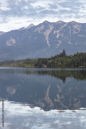 Barmsee im Karwendel an einem Sommerabend photo