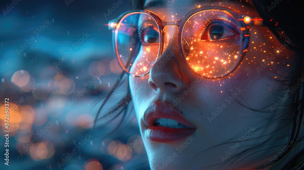 Woman Implementing Motivation Strategies: 2D Digital Lofi Syncwave Music Style Woman Implementing Motivation Strategies: 2D Digital Lofi Syncwave Music Style