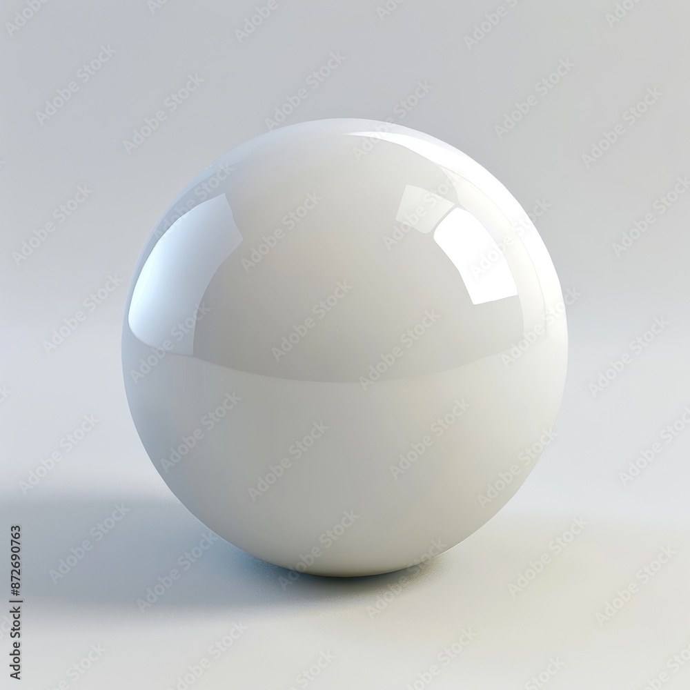 White sphere 3D render isolated on white background. Simple geometric shape for design and branding concept. Round object. White sphere 3D render isolated on white background. Simple geometric shape for design and branding concept. Round object.
