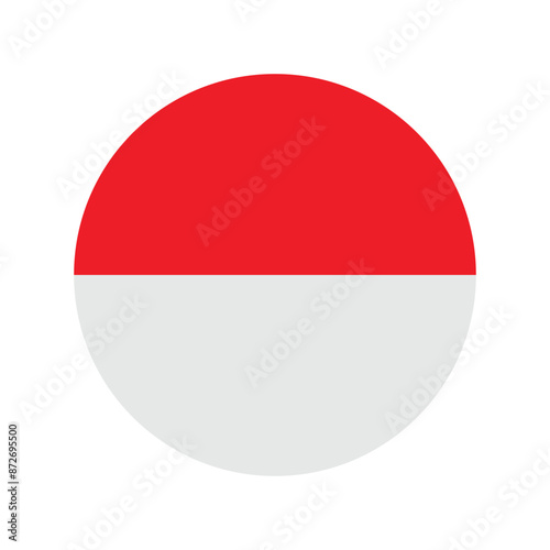 Indonesia flag rounded icon. Vector illustration Free Download Indonesia flag rounded icon. Vector illustration - GFXLoad