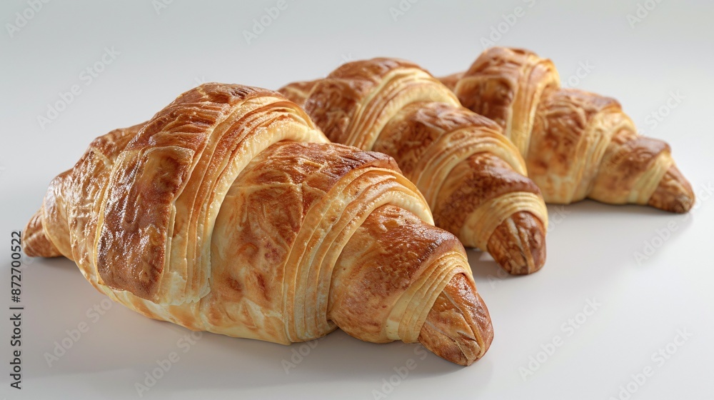 3D rendering of pastry baking equipment for a bakery's croissant desserts. 3D rendering of pastry baking equipment for a bakery's croissant desserts.