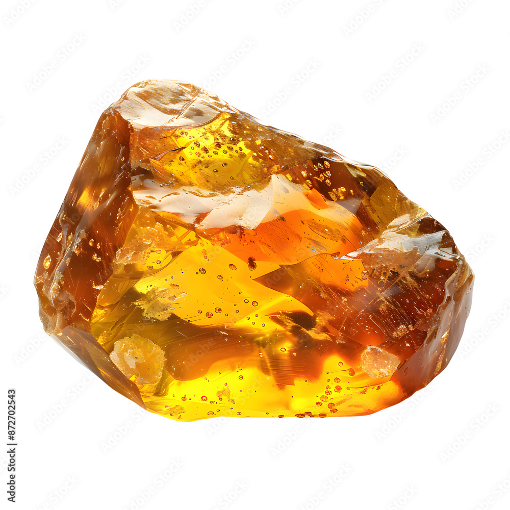 Amber stone isolated on transparent background Amber stone isolated on transparent background