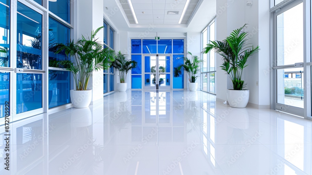 A contemporary office building with a frosted glass wall, located in the heart of a bustling business district. The glass wall, with its sleek and modern design, serves as a sophisticated backdrop A contemporary office building with a frosted glass wall, located in the heart of a bustling business district. The glass wall, with its sleek and modern design, serves as a sophisticated backdrop
