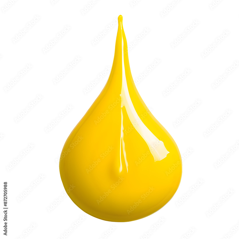 Yellow drop made out of plasticine, isolated on transparent background Yellow drop made out of plasticine, isolated on transparent background